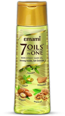 EMAMI 7 Oils In One Hair Oil Makes Hair 20X Stronger And Manageable. Hair Oil (500 ml)