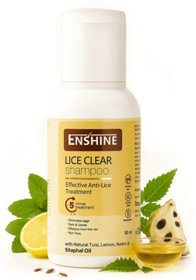Enshine Lice-Clear Shampoo | Removes Lice and Nits | Safe for Kids and Adults (50 ml)