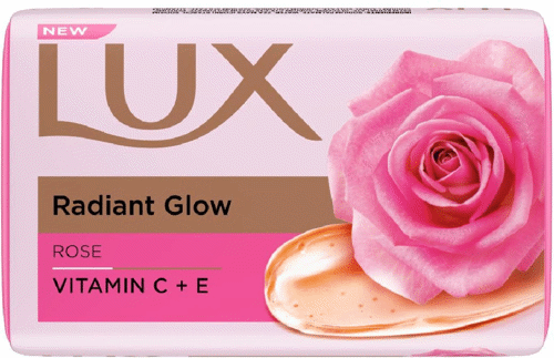 LUX Soft Glow Rose & Vitamin E For Glowing Skin Beauty Soap Mega Pack (5 x 150 g)