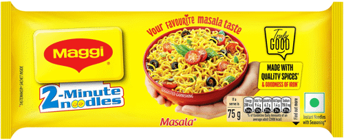 Maggi 2-Minute Favourite Masala Taste, Made With Choicest Quality Spices Instant Noodles Vegetarian (280 g)