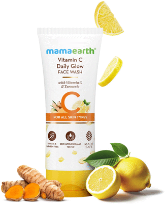 MamaEarth Vitamin C  for Skin Glow & Illumination With Turmeric Face Wash (100 ml)