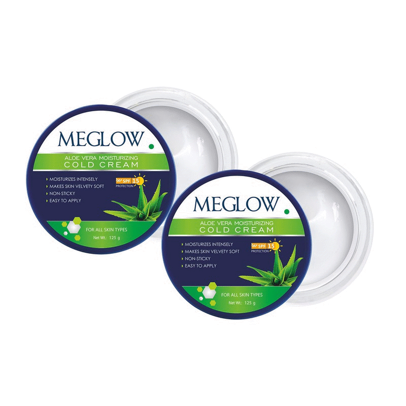 Meglow Aloe Vera Moisturizing Cold Cream for Winter | Moisturizer with SPF 15…
