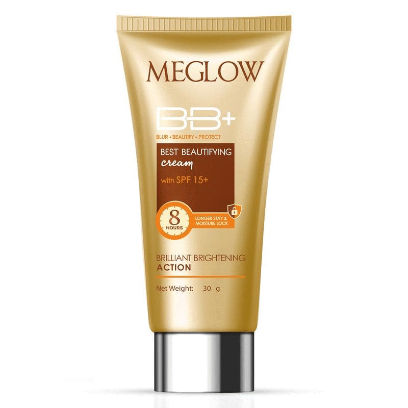 Meglow Best Beautifying BB+ Cream with SPF 15+ for Face Makeup | Skin brighte…