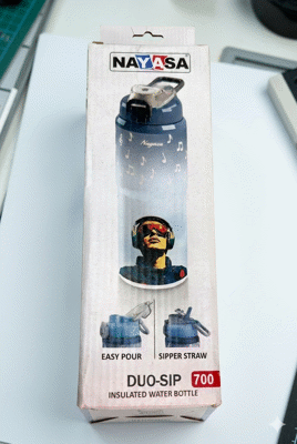 NAYASA DUO SIP 700 INSULATED WATER BOTTLE WITH STEEL