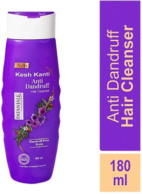 PATANJALI Kesh Kanti Anti Dandruff Hair Cleanser 180ML, Natural Nourishing Shampoo, (180 ml)