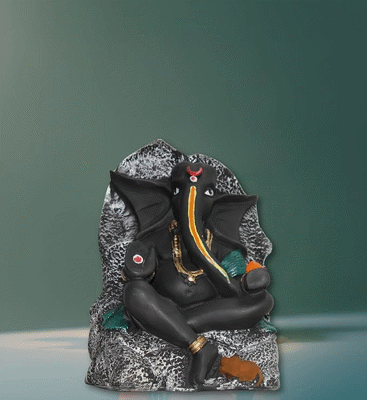 SHREEJEE COLLECTION Handmade Ganpati Sculpture | Detailed Ganesha Figurine Resin | Perfect for Home Décor, Spiritual Rituals & Festivle