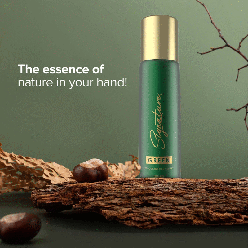 Signature Green Long Lasting Fragrance Skin Friendly (70ML 